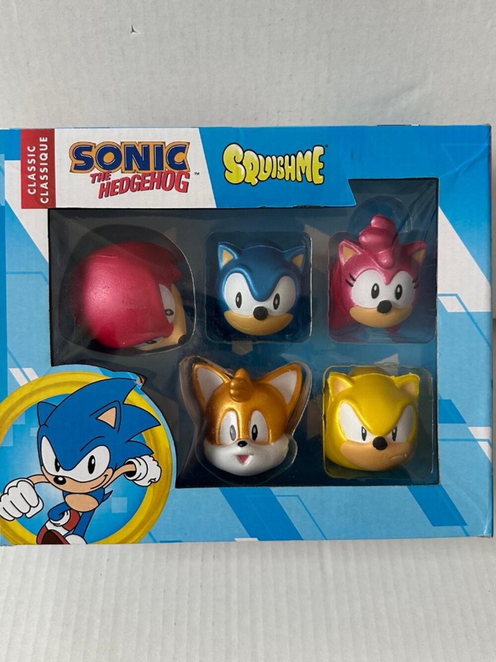 Sonic the Hedgehog SquishMe 5-Pack Collector set Licensed Toy new